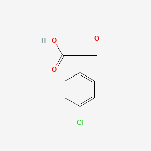 3-(4-Chlorophenyl)oxetane-3-carboxylic acid