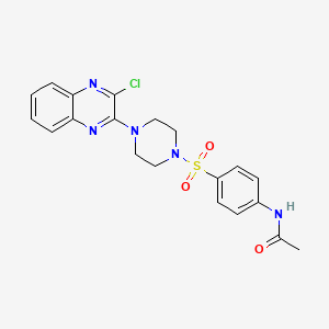 N-[4-[4-(3-chloroquinoxalin-2-yl)piperazin-1-yl]sulfonylphenyl]acetamide