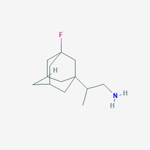 molecular formula C13H22FN B2599113 2-(3-Fluoro-1-adamantyl)propan-1-amine CAS No. 2248396-98-5