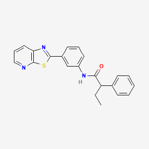 2-phenyl-N-(3-(thiazolo[5,4-b]pyridin-2-yl)phenyl)butanamide