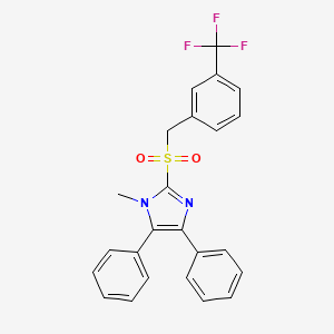 1-Methyl-4,5-diphenyl-2-[[3-(trifluoromethyl)phenyl]methylsulfonyl]imidazole