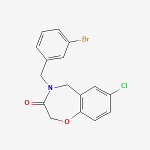 4-(3-bromobenzyl)-7-chloro-4,5-dihydro-1,4-benzoxazepin-3(2H)-one