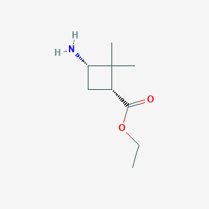 Ethyl (1R,3S)-3-amino-2,2-dimethylcyclobutane-1-carboxylate