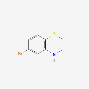 molecular formula C8H8BrNS B2599159 6-Bromo-3,4-dihydro-2H-1,4-benzothiazine CAS No. 187604-75-7