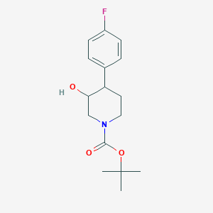 Tert-butyl 4-(4-fluorophenyl)-3-hydroxypiperidine-1-carboxylate