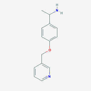 1-[4-(Pyridin-3-ylmethoxy)phenyl]ethanamine