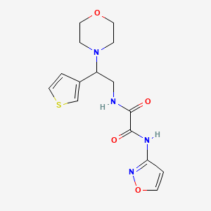 N1-(isoxazol-3-yl)-N2-(2-morpholino-2-(thiophen-3-yl)ethyl)oxalamide