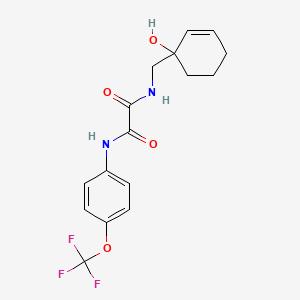 molecular formula C16H17F3N2O4 B2599182 N-[(1-hydroxycyclohex-2-en-1-yl)methyl]-N'-[4-(trifluoromethoxy)phenyl]ethanediamide CAS No. 2097933-17-8