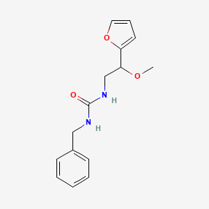 molecular formula C15H18N2O3 B2599186 1-Benzyl-3-(2-(furan-2-yl)-2-methoxyethyl)urea CAS No. 1798660-25-9