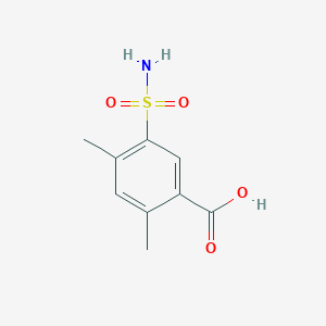 molecular formula C9H11NO4S B2599189 2,4-二甲基-5-磺酰基苯甲酸 CAS No. 926207-60-5