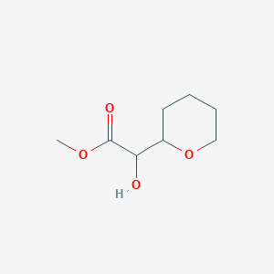 molecular formula C8H14O4 B2599195 Methyl 2-hydroxy-2-(oxan-2-yl)acetate CAS No. 2103418-78-4