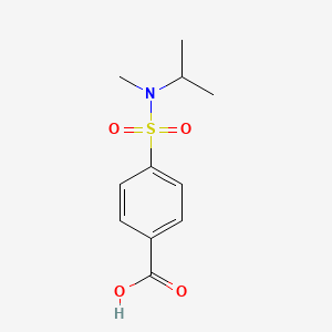molecular formula C11H15NO4S B2599201 4-[甲基(丙-2-基)磺酰胺基]苯甲酸 CAS No. 99987-06-1