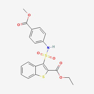 Ethyl 3-{[4-(methoxycarbonyl)phenyl]sulfamoyl}-1-benzothiophene-2-carboxylate