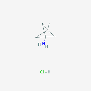 molecular formula C6H12ClN B2599215 3-甲基双环[1.1.1]戊烷-1-胺盐酸盐 CAS No. 796963-34-3