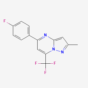 5-(4-Fluorophenyl)-2-methyl-7-(trifluoromethyl)pyrazolo[1,5-a]pyrimidine