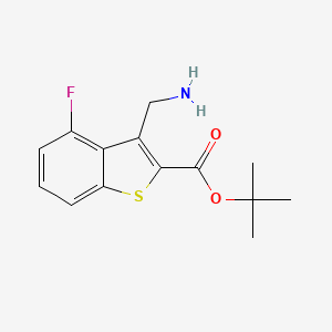 Tert-butyl 3-(aminomethyl)-4-fluoro-1-benzothiophene-2-carboxylate