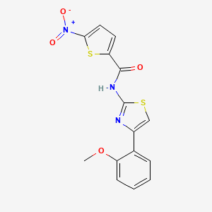 N-[4-(2-methoxyphenyl)-1,3-thiazol-2-yl]-5-nitrothiophene-2-carboxamide