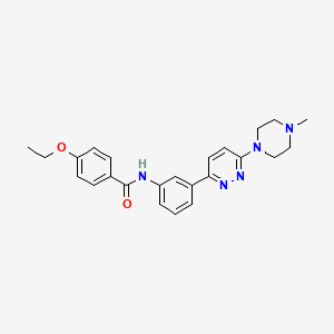 4-ethoxy-N-[3-[6-(4-methylpiperazin-1-yl)pyridazin-3-yl]phenyl]benzamide