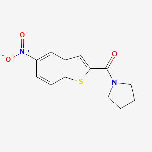 (5-Nitrobenzo[b]thiophen-2-yl)(pyrrolidin-1-yl)methanone