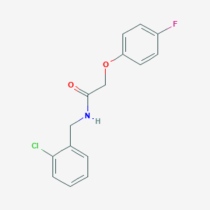 molecular formula C15H13ClFNO2 B259926 N-(2-chlorobenzyl)-2-(4-fluorophenoxy)acetamide 