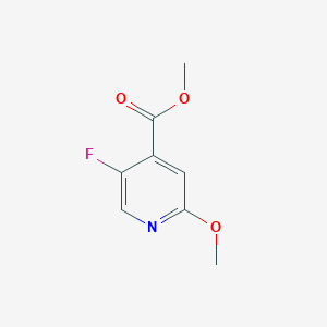 molecular formula C8H8FNO3 B2599281 5-氟-2-甲氧基异烟酸甲酯 CAS No. 1214346-01-6