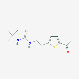 molecular formula C13H20N2O2S B2599285 1-[2-(5-acetylthiophen-2-yl)ethyl]-3-tert-butylurea CAS No. 2034562-87-1