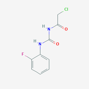 molecular formula C9H8ClFN2O2 B2599289 3-(2-Chloroacetyl)-1-(2-fluorophenyl)urea CAS No. 790681-56-0