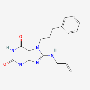 8-Allylamino-3-methyl-7-(3-phenyl-propyl)-3,7-dihydro-purine-2,6-dione