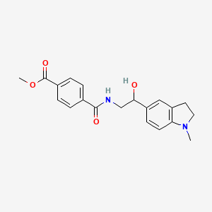 Methyl 4-((2-hydroxy-2-(1-methylindolin-5-yl)ethyl)carbamoyl)benzoate