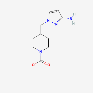 Tert-butyl 4-[(3-aminopyrazol-1-yl)methyl]piperidine-1-carboxylate