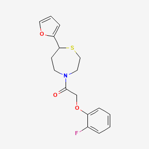 2-(2-Fluorophenoxy)-1-(7-(furan-2-yl)-1,4-thiazepan-4-yl)ethanone