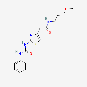 N-(3-methoxypropyl)-2-(2-(3-(p-tolyl)ureido)thiazol-4-yl)acetamide