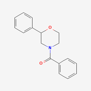 molecular formula C17H17NO2 B2599325 Phenyl(2-phenylmorpholino)methanone CAS No. 920136-83-0