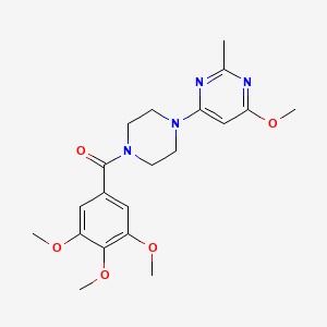 (4-(6-Methoxy-2-methylpyrimidin-4-yl)piperazin-1-yl)(3,4,5-trimethoxyphenyl)methanone