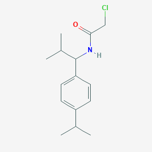 molecular formula C15H22ClNO B2599353 2-氯-N-[1-(4-异丙基苯基)-2-甲基丙基]乙酰胺 CAS No. 923248-45-7