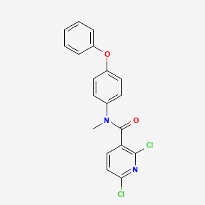 molecular formula C19H14Cl2N2O2 B2599356 2,6-dichloro-N-methyl-N-(4-phenoxyphenyl)pyridine-3-carboxamide CAS No. 1356711-80-2