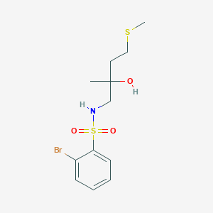 2-bromo-N-(2-hydroxy-2-methyl-4-(methylthio)butyl)benzenesulfonamide