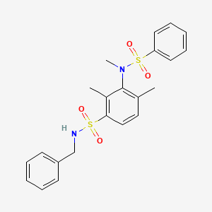 N-benzyl-2,4-dimethyl-3-(N-methylphenylsulfonamido)benzenesulfonamide