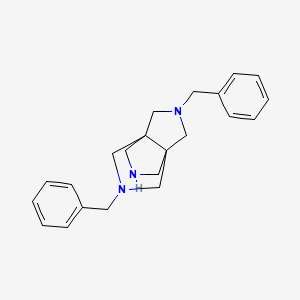 molecular formula C22H27N3 B2599391 3,7-二苄基-3,7,10-三氮杂三环[3.3.3.01,5]十一烷 CAS No. 345662-55-7