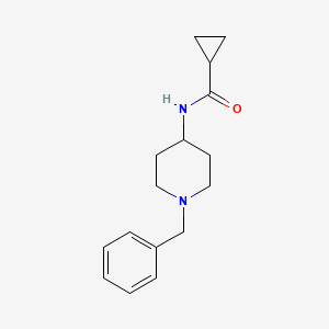 molecular formula C16H22N2O B2599394 N-(1-benzylpiperidin-4-yl)cyclopropanecarboxamide CAS No. 930448-49-0