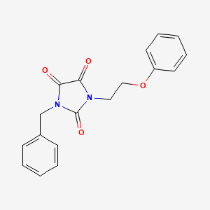 1-Benzyl-3-(2-phenoxyethyl)imidazolidine-2,4,5-trione