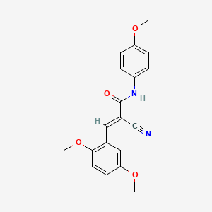 (2E)-2-cyano-3-(2,5-dimethoxyphenyl)-N-(4-methoxyphenyl)acrylamide