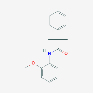 molecular formula C17H19NO2 B259941 N-(2-methoxyphenyl)-2-methyl-2-phenylpropanamide 