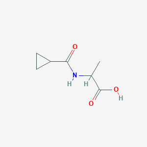 molecular formula C7H11NO3 B2599410 N-(环丙基羰基)丙氨酸 CAS No. 1397008-08-0