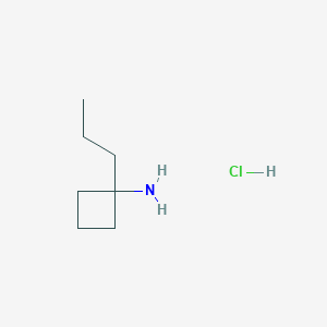molecular formula C7H16ClN B2599414 1-丙基环丁胺盐酸盐 CAS No. 1713160-67-8