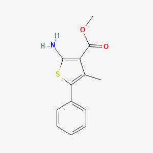 molecular formula C13H13NO2S B2599420 Methyl 2-amino-4-methyl-5-phenylthiophene-3-carboxylate CAS No. 378220-97-4