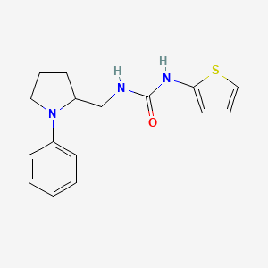 1-((1-Phenylpyrrolidin-2-yl)methyl)-3-(thiophen-2-yl)urea