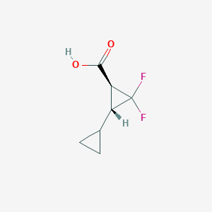 (1S,3R)-3-Cyclopropyl-2,2-difluorocyclopropane-1-carboxylic acid