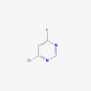 molecular formula C4H2BrFN2 B2599426 4-溴-6-氟嘧啶 CAS No. 1209458-29-6