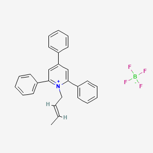 molecular formula C27H24BF4N B2599436 1-[But-2-en-1-yl]-2,4,6-triphenylpyridin-1-ium tetrafluoroborate CAS No. 88064-87-3